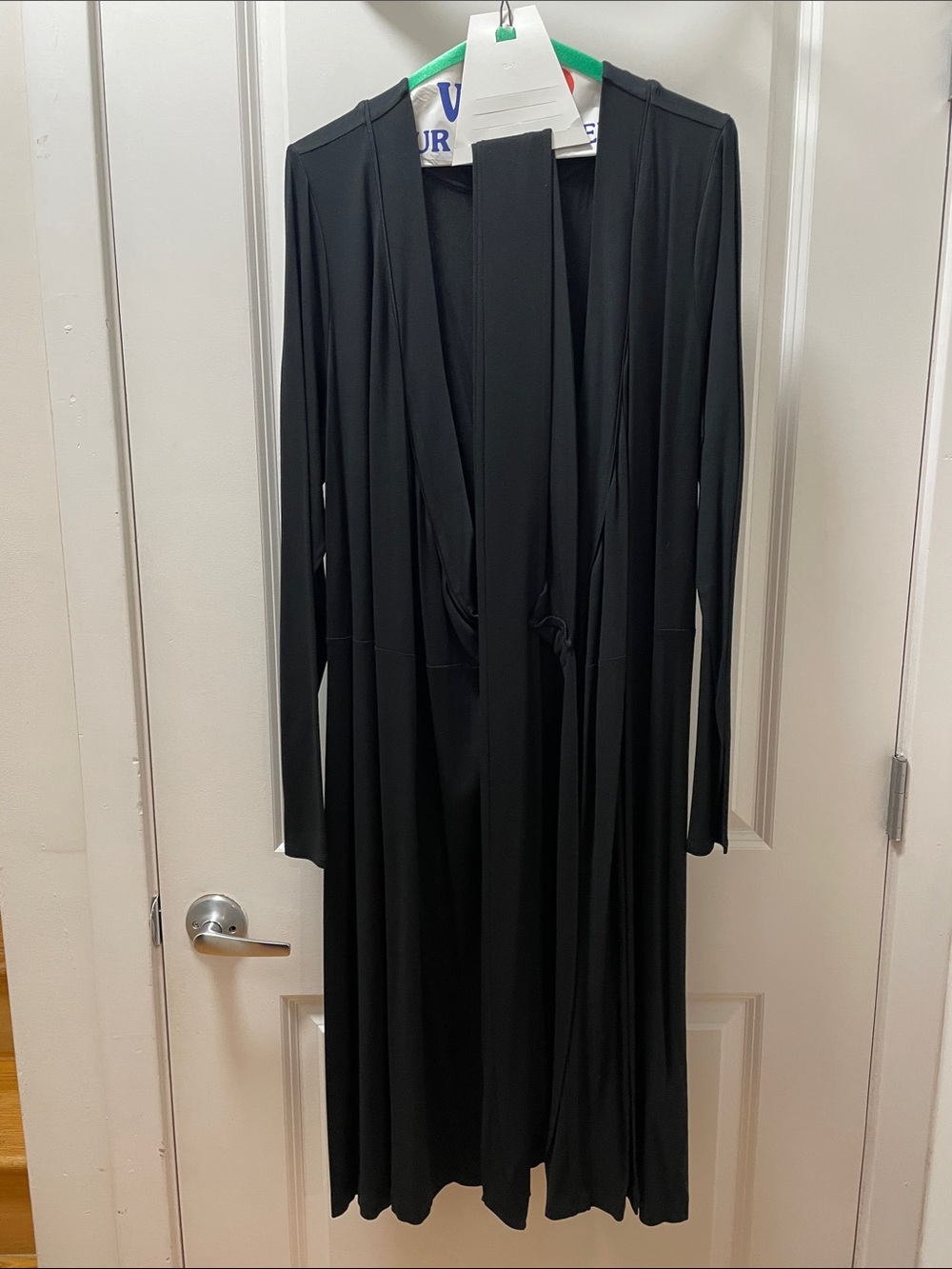 Banana Republic Black Long Sleeve Wrap Dress